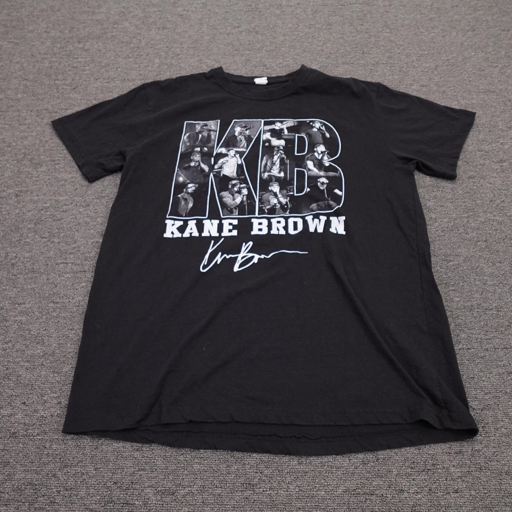 Kane Brown Shirt Mens XL Black In The Air Tour KB Graphic Tee Concert Music